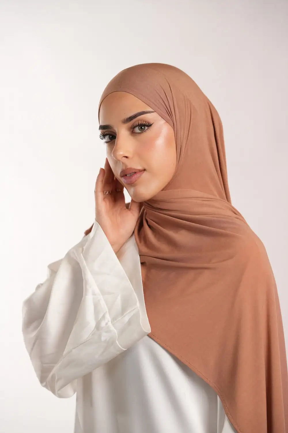 New Premium Jersey Line Hijab Bicolor Hijabs for Women Scarf Medina Silk Hijab Muslim Fashion Turban Femme Head Wrap for Women