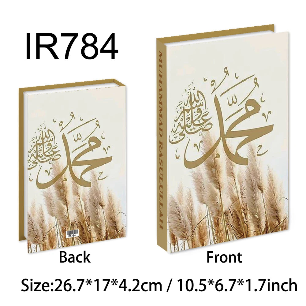 New Islamic Series Luxury Fake Books Home Decoration Remote Control Storage Box Coffee Table Fashion Home Decoration Accessories