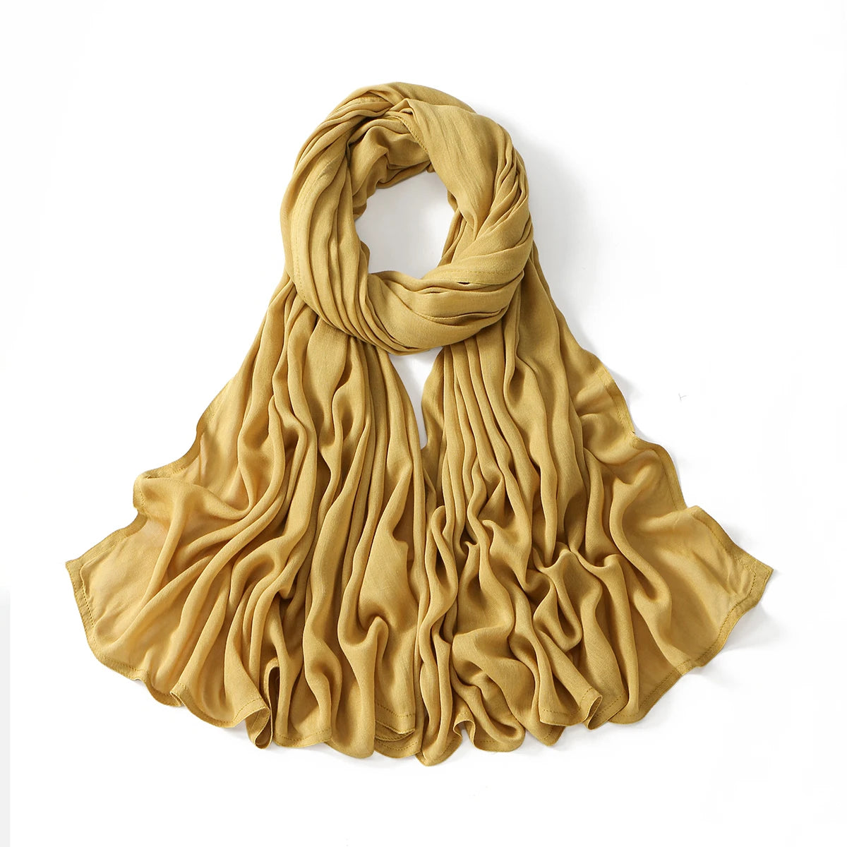 Muslim Hijabs for Women Scarf Thin Plain Shawls Femme Musulman Soft Viscose Rayon Headscarf Islamic Turban Headband 200x85cm