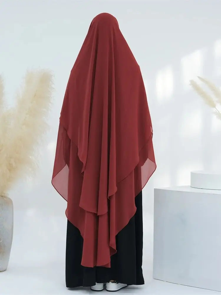 Ramadan Eid Dubai Chiffon Niqab Maxi Khimar Abaya Damen Islam Muslim Hijab Dress Abayas For Women Kebaya Hijabs Femme Musulmane