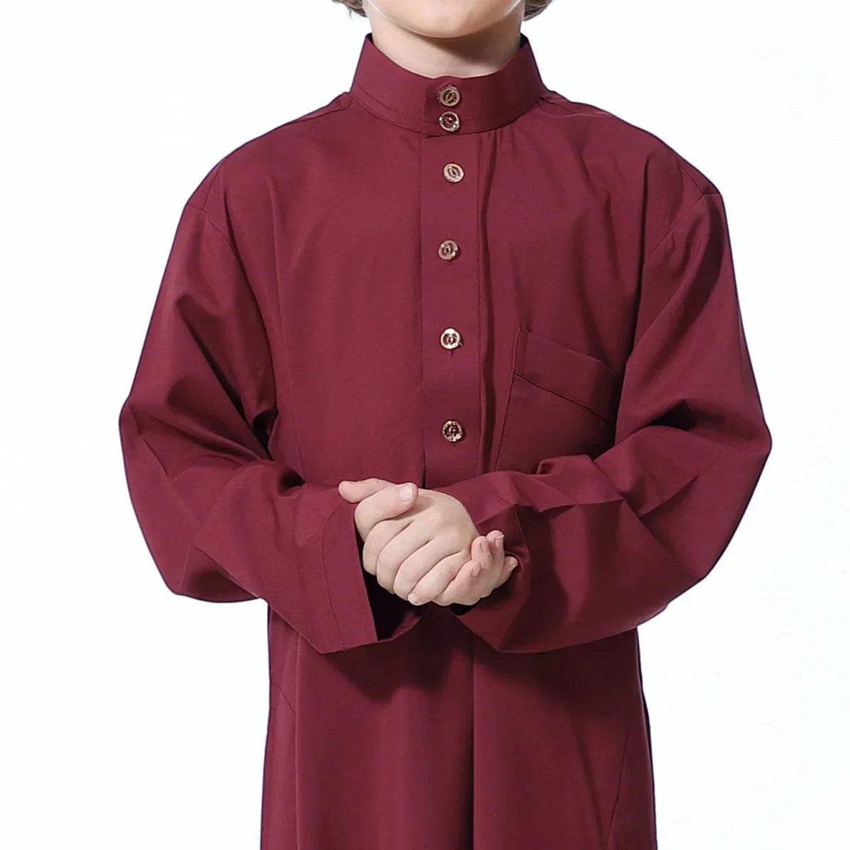 Muslim Saudi Arab Boys Robe Kids Abaya Kaftan Prayer Islam Ramadan Clothing Long Sleeve Thobe Middle East Teenage Dress Dubai