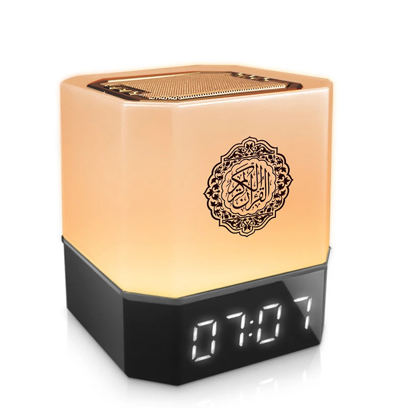 Quran Azan Clock Koran Islamic Muslim Bright Night Light Lamp Holy Bluetooth Speaker Wireless Portable Arab Ramadan Caixa De Som