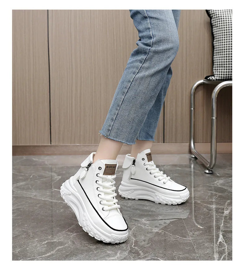 Women Sneakers Luxury Fashion High Top Women Boots Platform Casual Shoes Outdoor Running Shoes for Women Tenis De Mujer