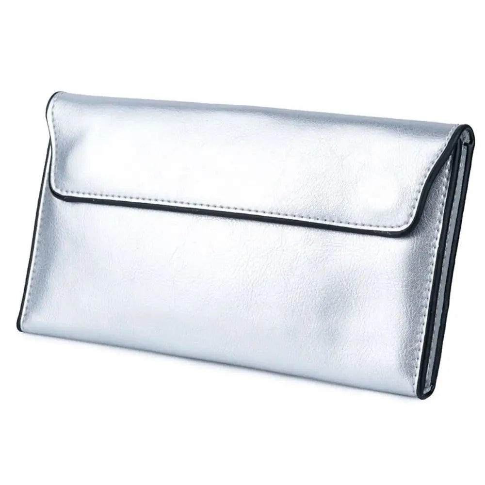 Slim Genuine Leather Women Long Wallet Large Capacity Female Coin Purse Portable Clutch Bag Cowhide Wallet for Women