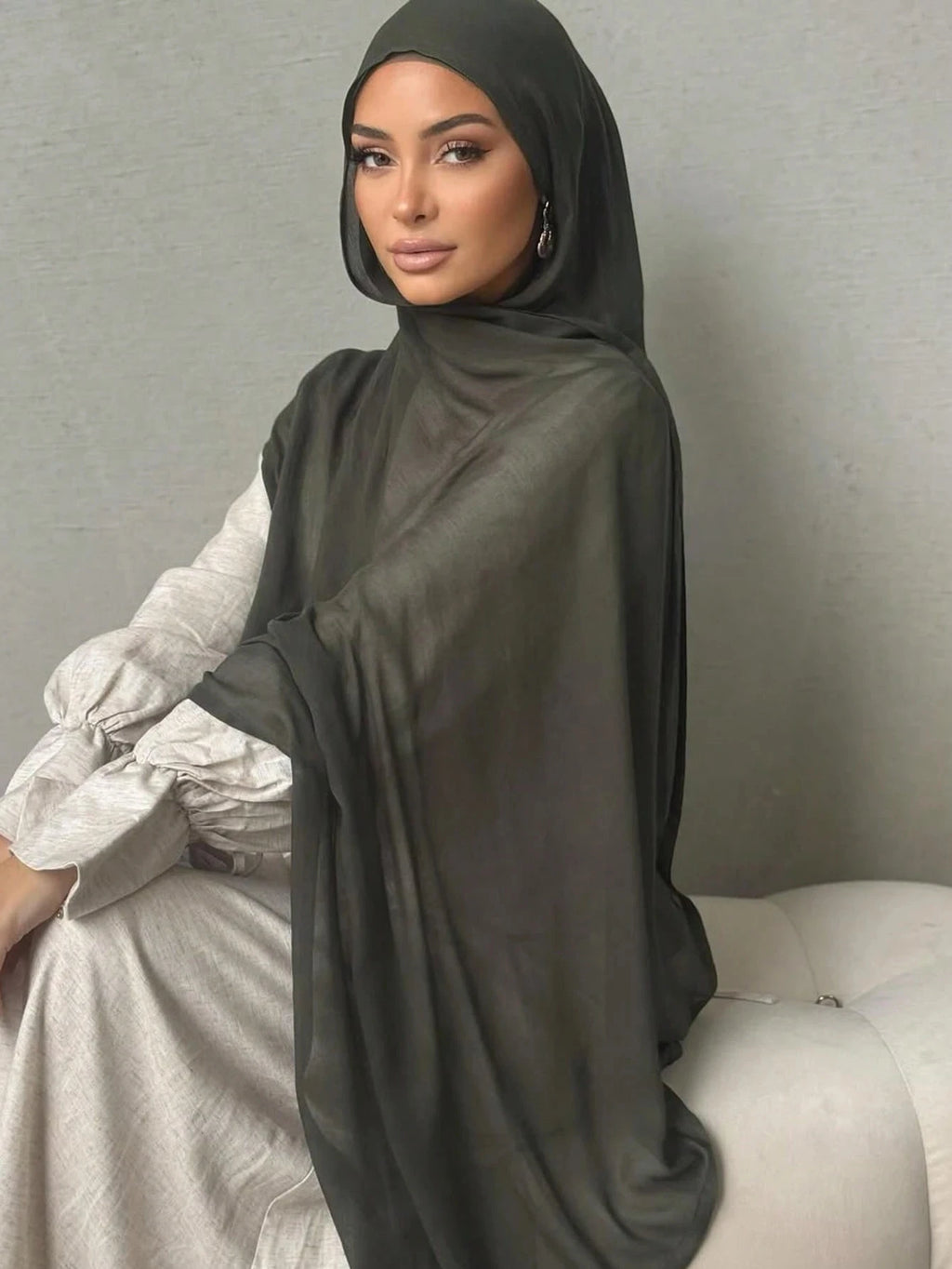 70*180cm Women Plain Solid Color Rayon Cotton Modal Hijab Scarf Lady High Quality Wraps Shawls Muslim Headband Islamic Scarves