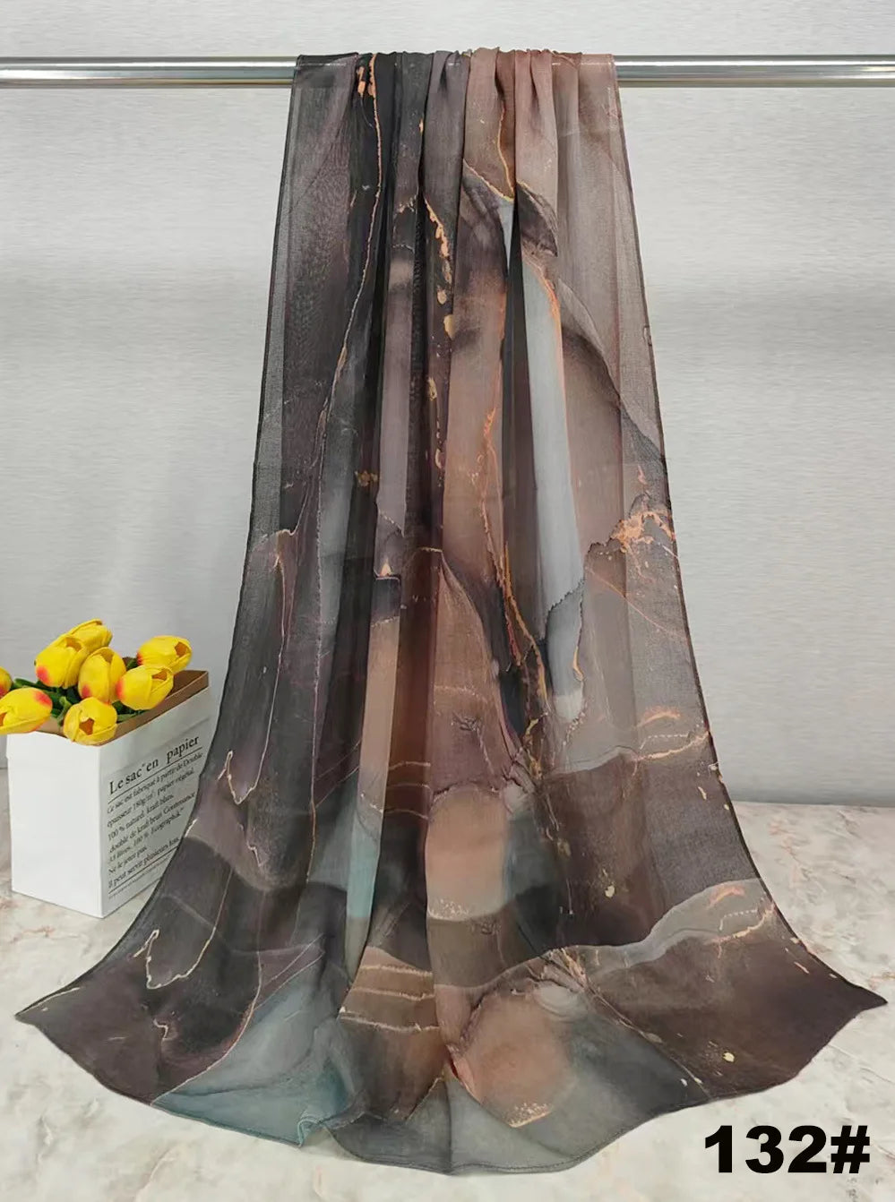 168colors Modal Print Hijab Scarf Premium Soft Breathable Muslim Fashion Headscarf Head Scarf Headwraps for Women Hijabs Turban