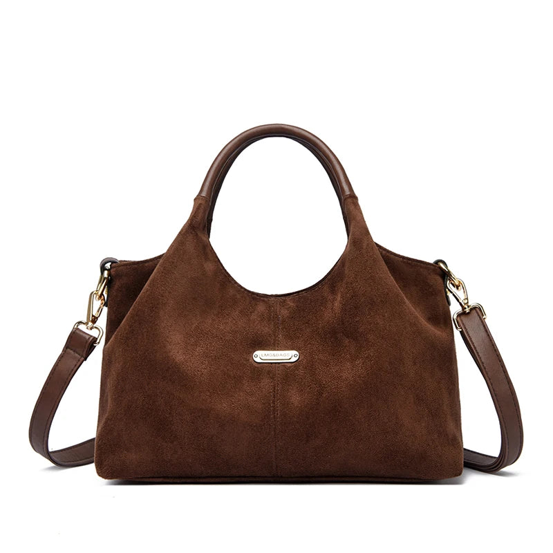 Genuine Brand Faux Suede Handbags Soft High Quality Women Bag Small Casual Female Messenger Shoulder Bag Ladies Crossbody Bag