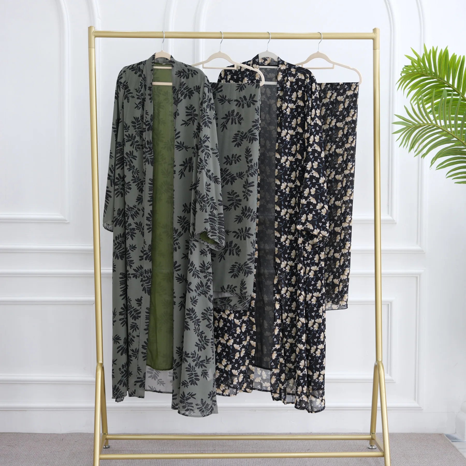 Eid Women Abaya Scarf 2 Piece Set Muslim Cardigan Ramadan Jalabiya Print Caftan Long Robe Morocco Kaftan Vestidos Largos 2026