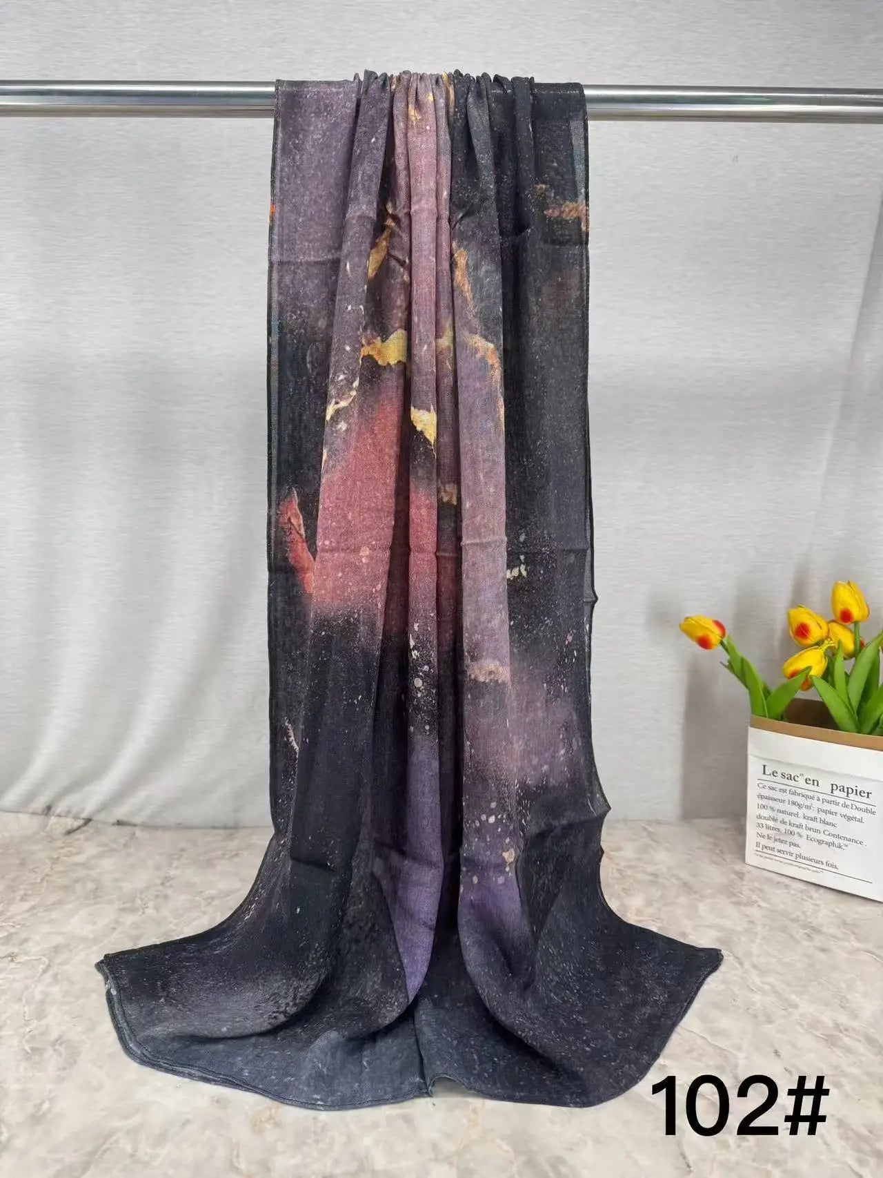 168colors Modal Print Hijab Scarf Premium Soft Breathable Muslim Fashion Headscarf Head Scarf Headwraps for Women Hijabs Turban