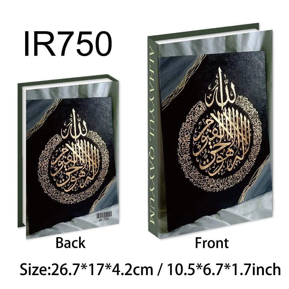 New Islamic Series Luxury Fake Books Home Decoration Remote Control Storage Box Coffee Table Fashion Home Decoration Accessories