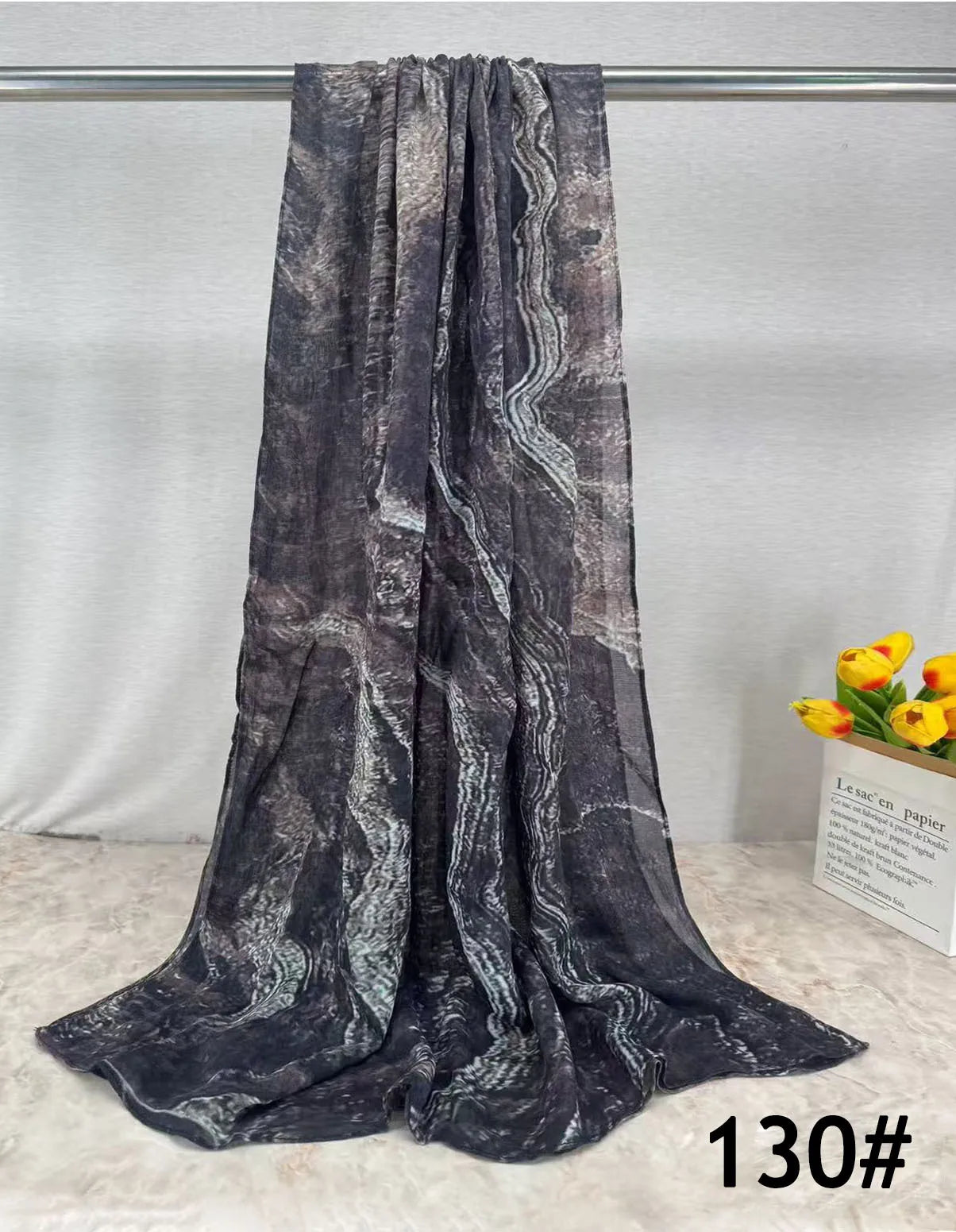 168colors Modal Print Hijab Scarf Premium Soft Breathable Muslim Fashion Headscarf Head Scarf Headwraps for Women Hijabs Turban