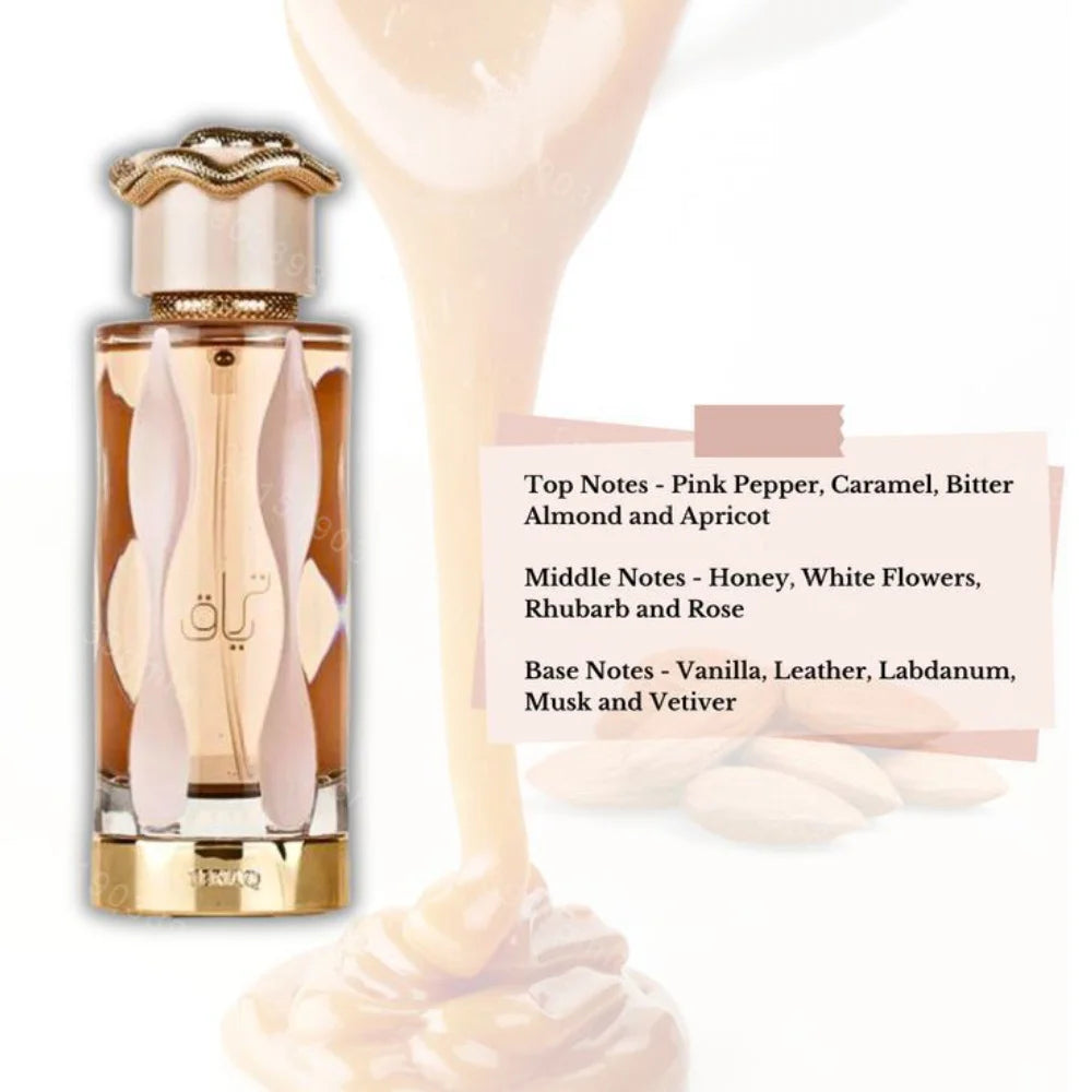 100ML Unisex Eau De Parfum Spray Original Arab Perfume Oriental Spicy Long-Lasting Cologne for Men And Women