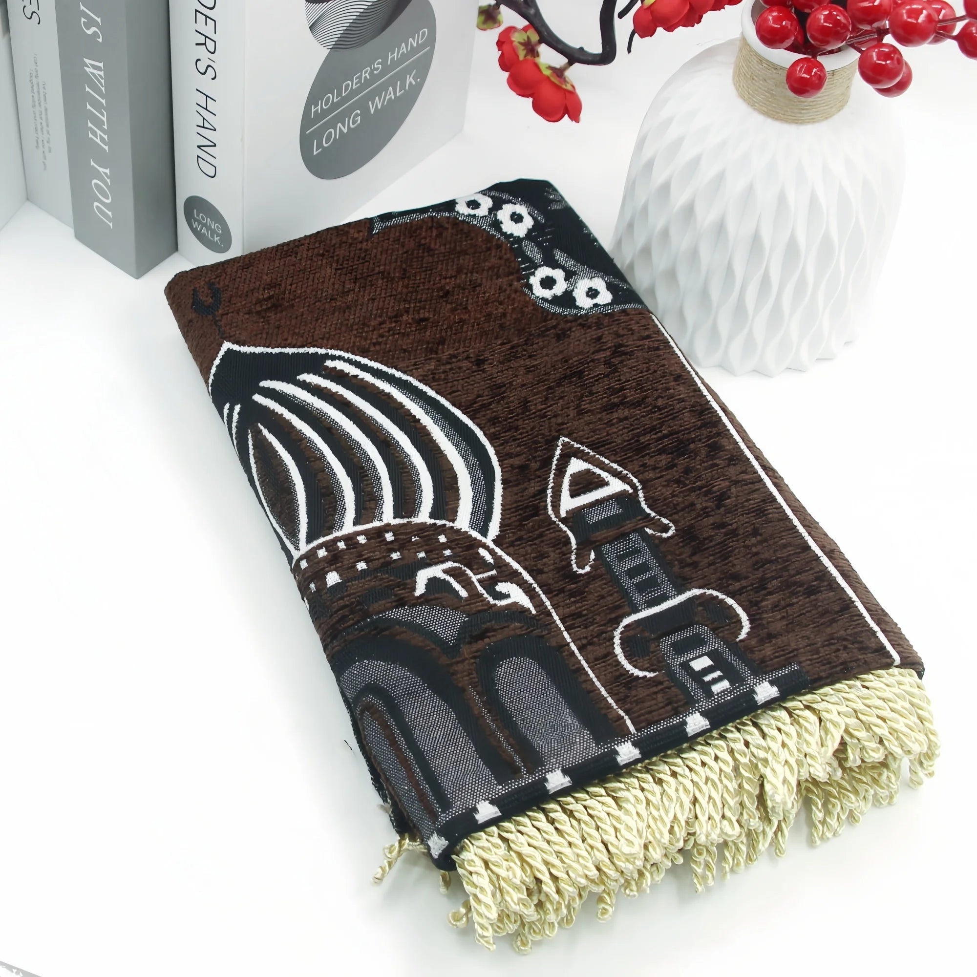 Muslim Prayer Rug Portable Prayer Mat for Praying Men Women and Kids Prayer Mat Prayer Soft  Rugs Islam Eid Ramadan Gift