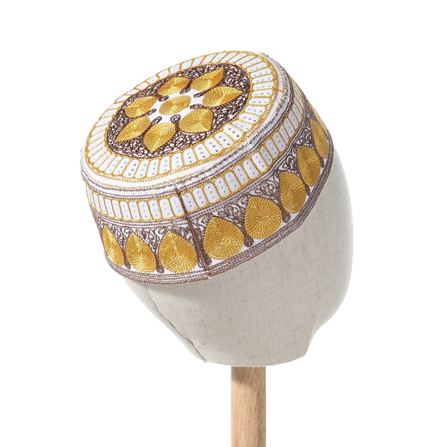 New Muslim Men Prayer Cap Hat Cotton Embroidery Leisure Saudi Arabia Islamic Hat Cap Men Headscarf Topkippot Turban Saudi Cap