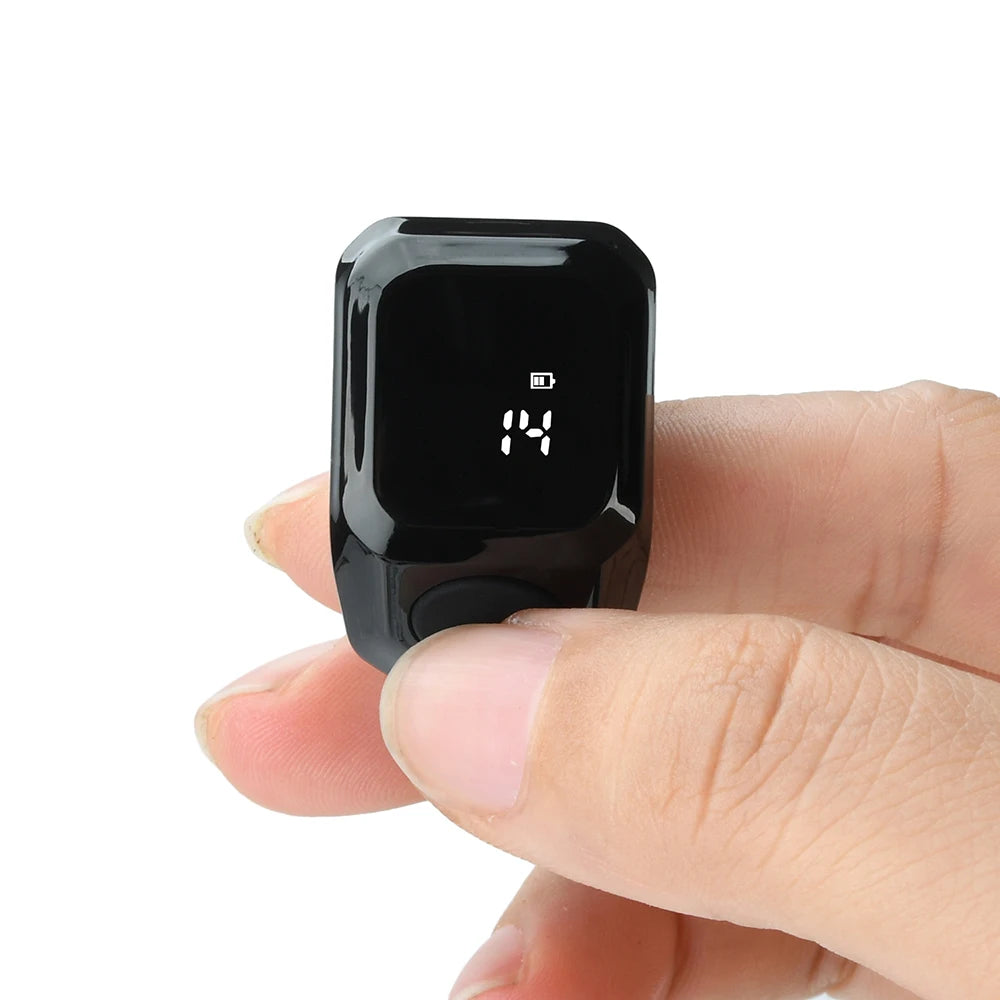 Smart Ring Counter Bluetooth APP Control OLED Display Silent Touch Type-C Rechargeable Muslims Zikr Ring Prayer Finger Counter