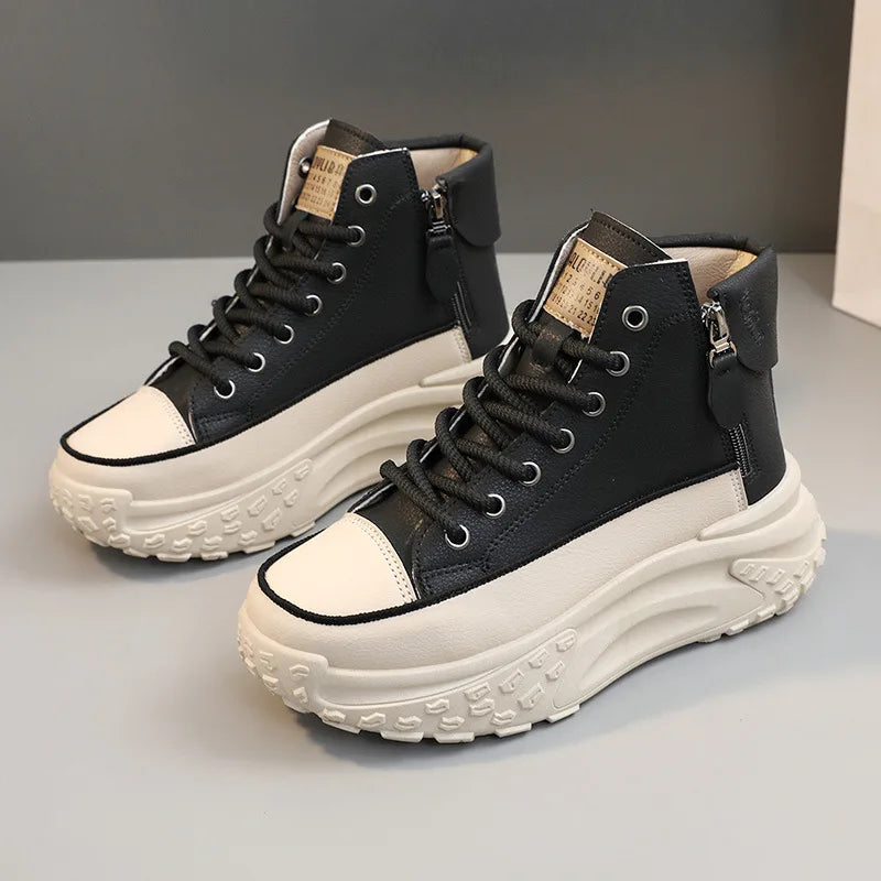 Women Sneakers Luxury Fashion High Top Women Boots Platform Casual Shoes Outdoor Running Shoes for Women Tenis De Mujer