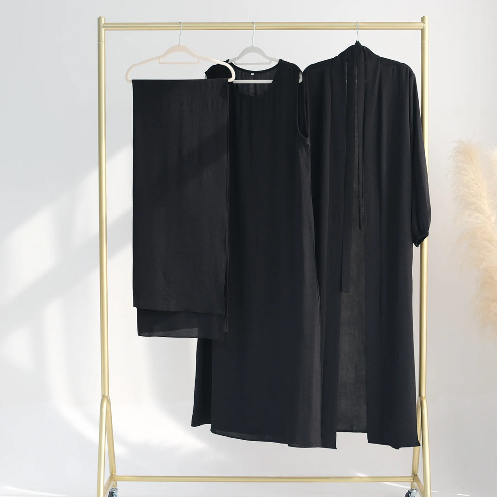 New Muslim Sets for Women Ramadan Prayer Dress Modest Dresses Eid Dubai Abaya Female Islam Clothing Elegant Party Clothes