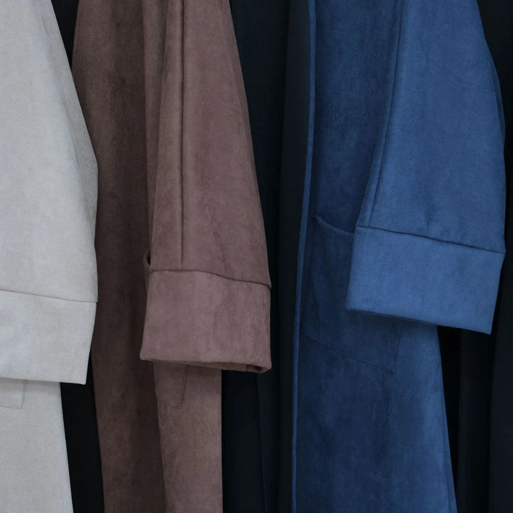 Uni New Open Abaya Winter Abaya Premium Velvet Cardigan Coat Women Abaya Muslim Dresses Modest Women Islamic Clothing