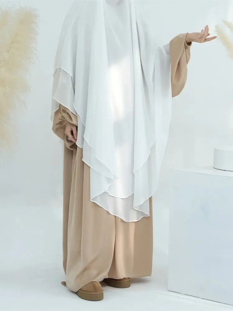 Ramadan Eid Dubai Chiffon Niqab Maxi Khimar Abaya Damen Islam Muslim Hijab Dress Abayas For Women Kebaya Hijabs Femme Musulmane