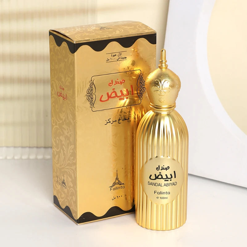 Arabian Brand Perfume Rose Bergamot Ebony Mixed Woody Floral Notes Long-lasting Fragrance Unisex Charm Date Golden Perfume 100ml