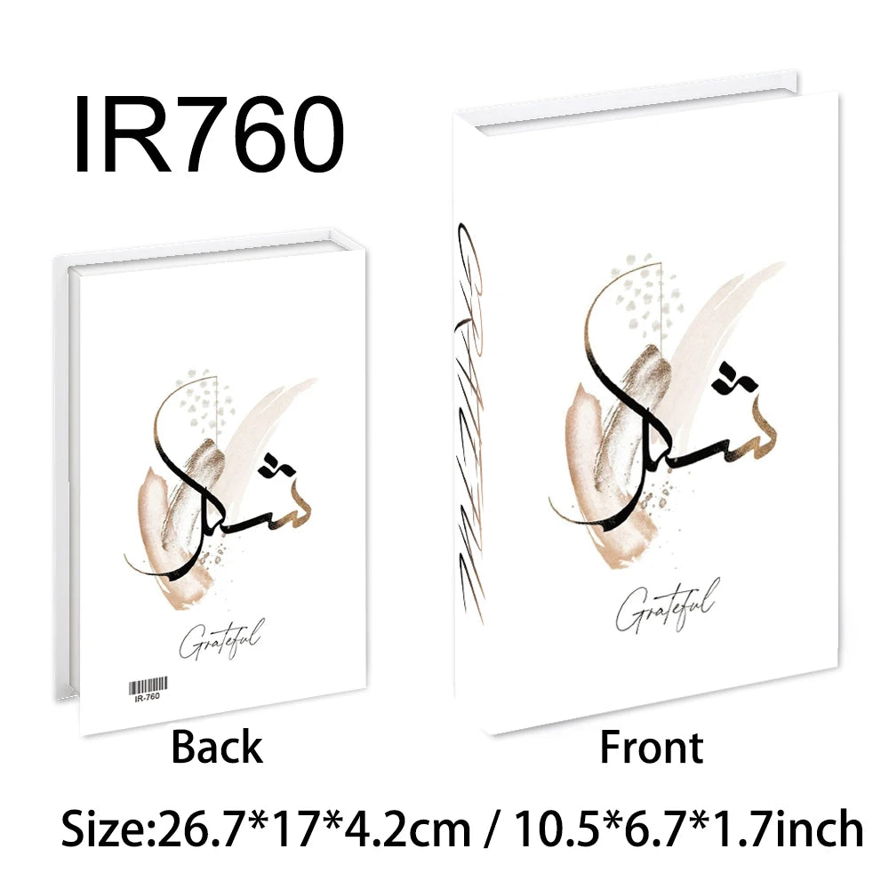 New Islamic Series Luxury Fake Books Home Decoration Remote Control Storage Box Coffee Table Fashion Home Decoration Accessories