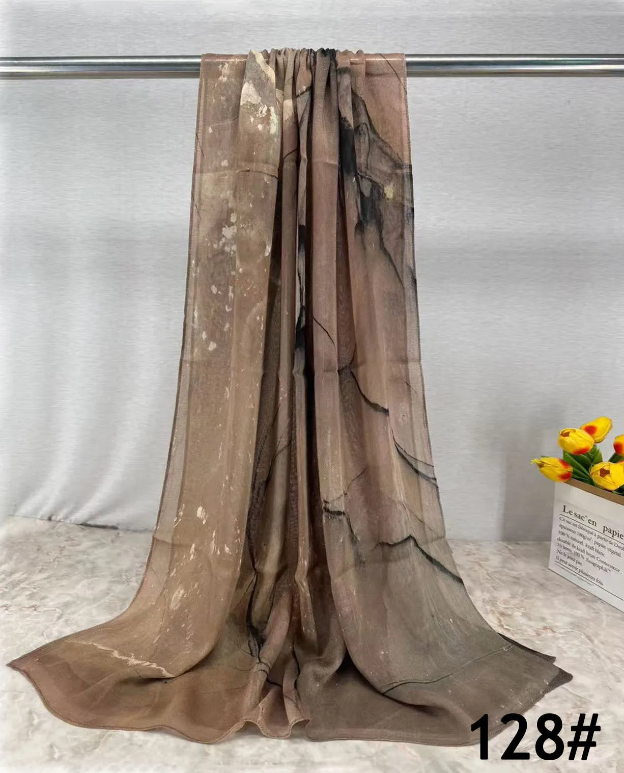 168colors Modal Print Hijab Scarf Premium Soft Breathable Muslim Fashion Headscarf Head Scarf Headwraps for Women Hijabs Turban