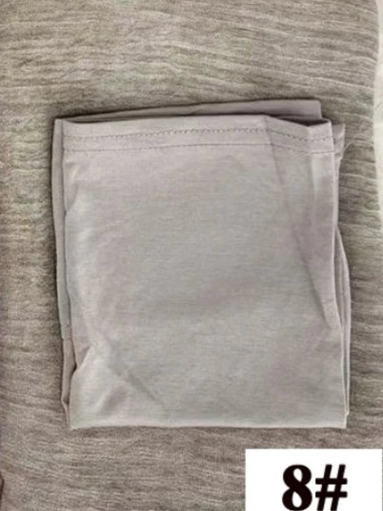 Rayon Cotton Hijab with Inner Cap Set Premium Wrinkle Scarf Headscarf Shawl Dirty Dyed Vintage Soft Muslim Turban Hijabs Women