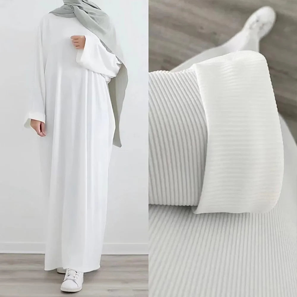Autumn Muslim Dress for Women Abaya Turkey Loose Modest Long Dresses Jalabiya Morocco Dubai Abayas Kaftan Vestidos Arab Robe