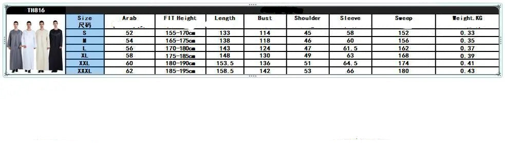 Men's Muslim Kaftan Grey/Black Elegant round Neck Arab Vintage Robe Long Sleeves Spring Winter Thobe for Dubai Saudi Occasions