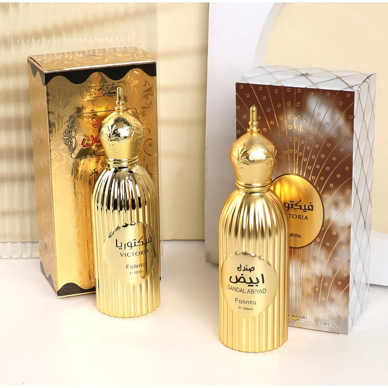 Arabian Brand Perfume Rose Bergamot Ebony Mixed Woody Floral Notes Long-lasting Fragrance Unisex Charm Date Golden Perfume 100ml
