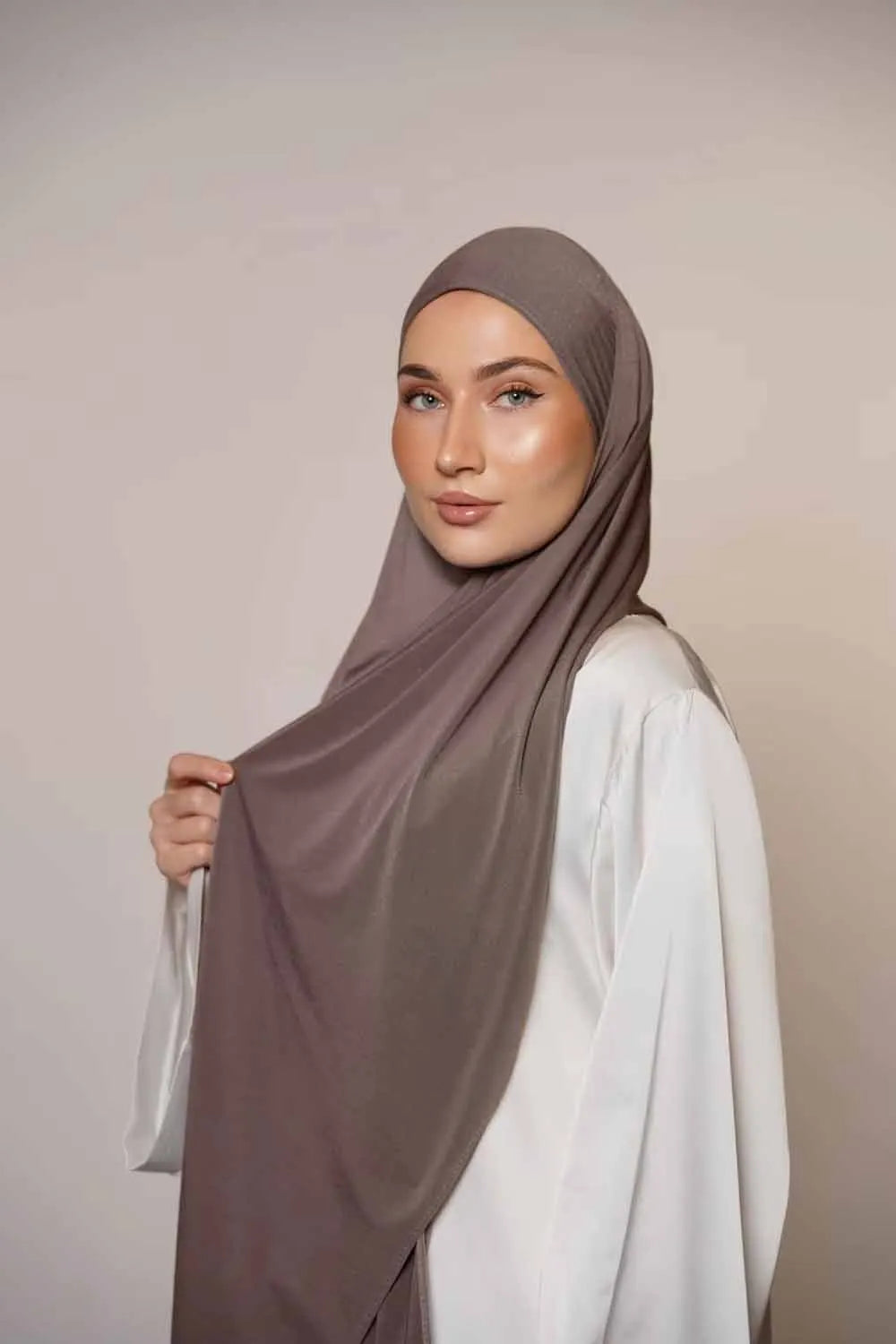 New Premium Jersey Line Hijab Bicolor Hijabs for Women Scarf Medina Silk Hijab Muslim Fashion Turban Femme Head Wrap for Women