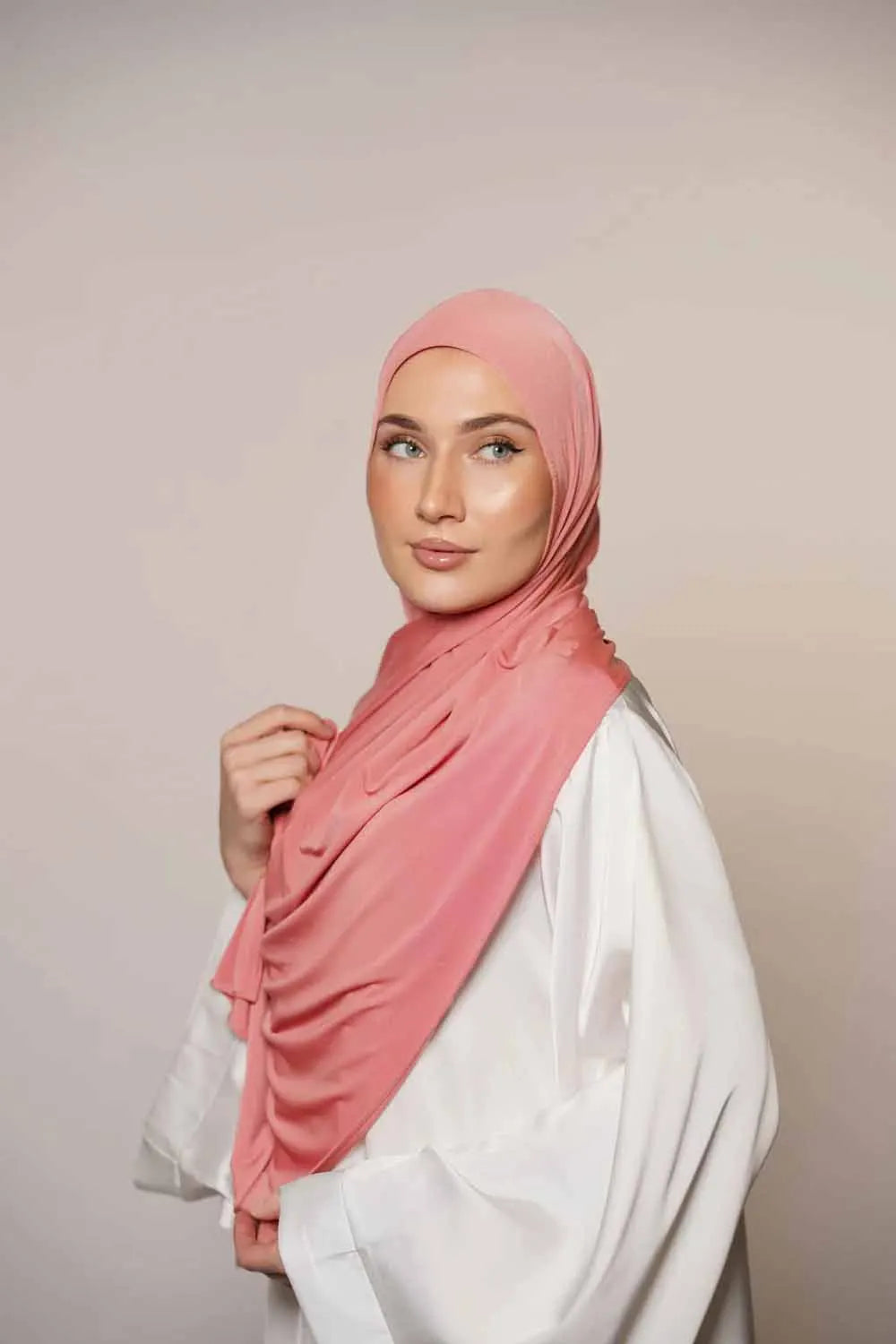 New Premium Jersey Line Hijab Bicolor Hijabs for Women Scarf Medina Silk Hijab Muslim Fashion Turban Femme Head Wrap for Women