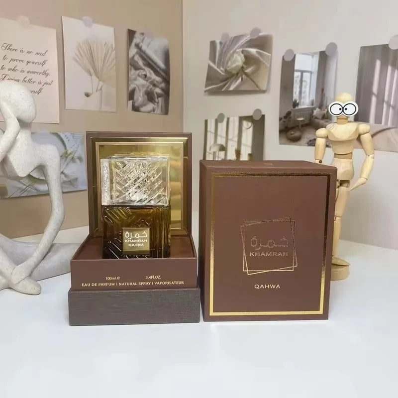 100ml Original Lattafa Khamrah Perfumes High Quality Qahwa Arabic Neutral Lasting Fragrance Cologne Perfume Christmas Gift 3.4oz