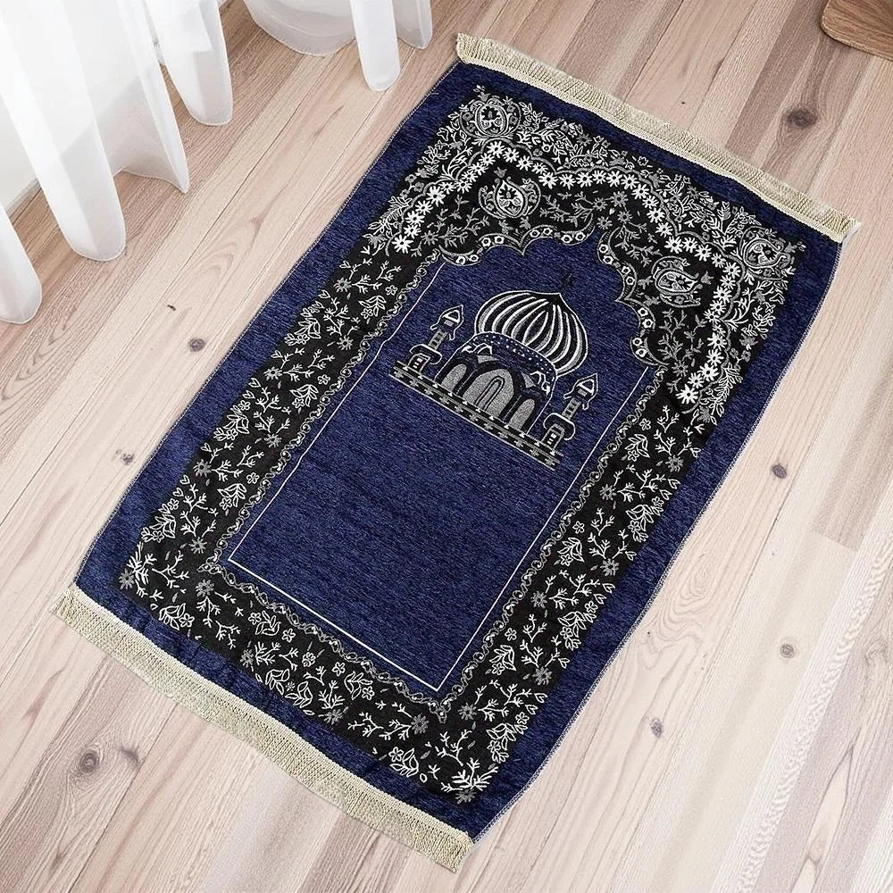 Muslim Prayer Rug Portable Prayer Mat for Praying Men Women and Kids Prayer Mat Prayer Soft  Rugs Islam Eid Ramadan Gift