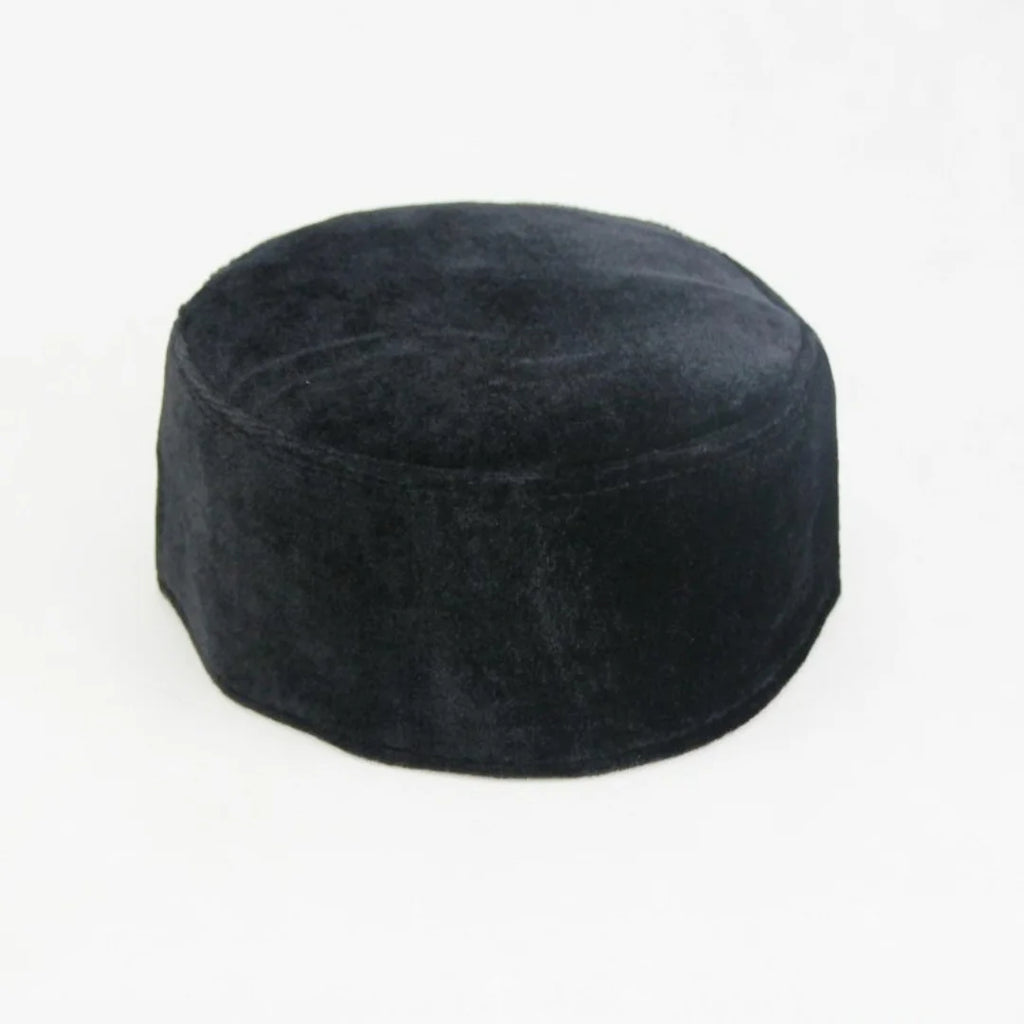 RIMAIRE Thickened Warm Velvet Prayer Cap Muslim Men's Minimalist Worship Hat Winter Religious Etiquette Cap