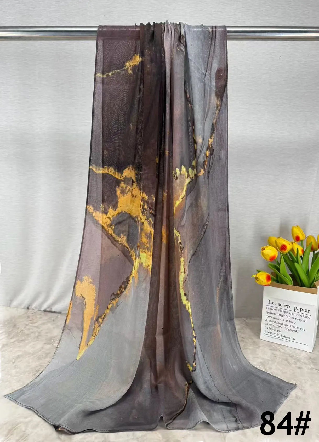 168colors Modal Print Hijab Scarf Premium Soft Breathable Muslim Fashion Headscarf Head Scarf Headwraps for Women Hijabs Turban