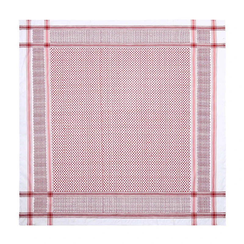 Saudi Arabic Islamic Accessories Men Praying Hat Headscarf Headband Muslim Traditional Costumes Clothing Plaid Turban 140*140cm