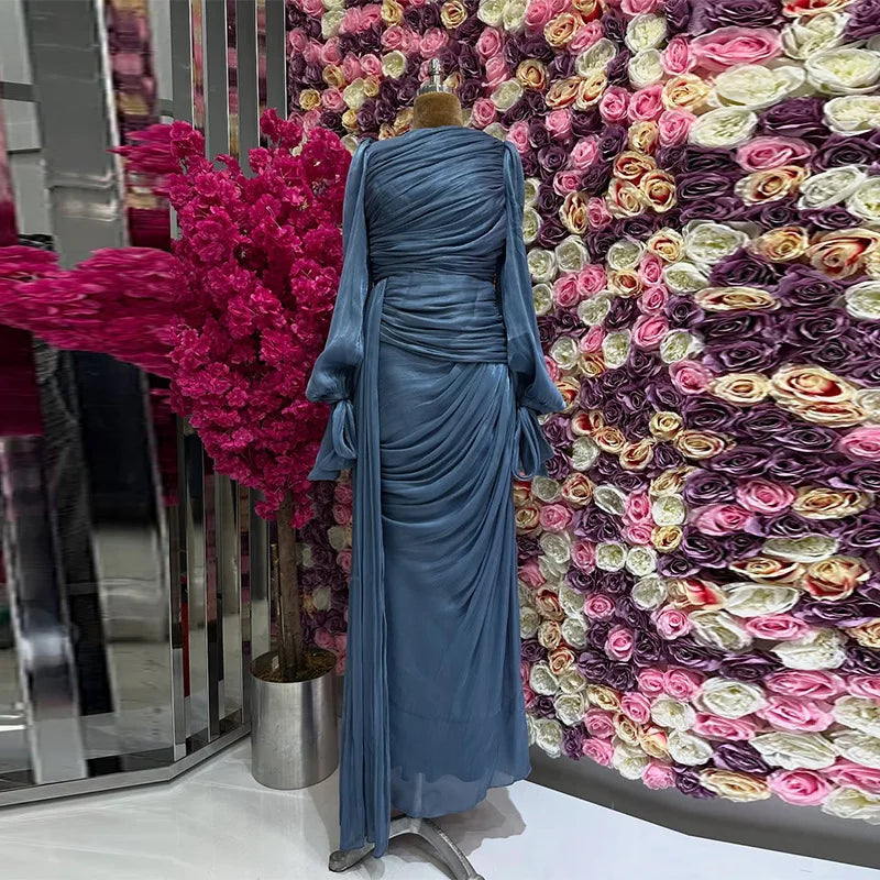 Eid Silky Muslim Women Party Dreses Jalabiya Ramadan Abaya Dubai Evening Long Dresses Vestidos Largos Arab Robe Morocco Kaftan