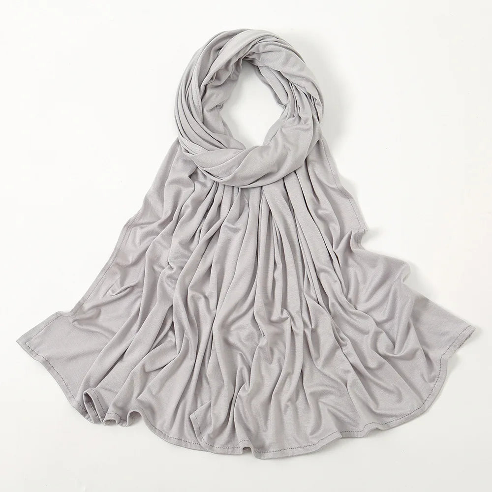 Premium Jersey Hijab Scarf For Muslim Women Turban Femme Africaine Hijabs For Woman Head Wrap Hoofddoek Headscarf Ramadan
