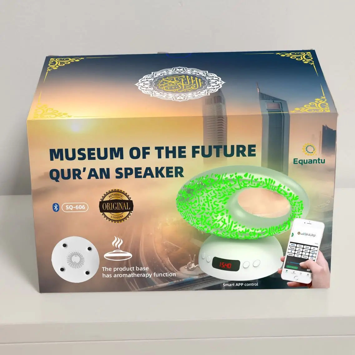 Quran Azan Clock Islamic Muslim Koran Bright Night Light Lamp Holy Bluetooth Speaker Portable Wireless Arab Ramadan Caixa De Som