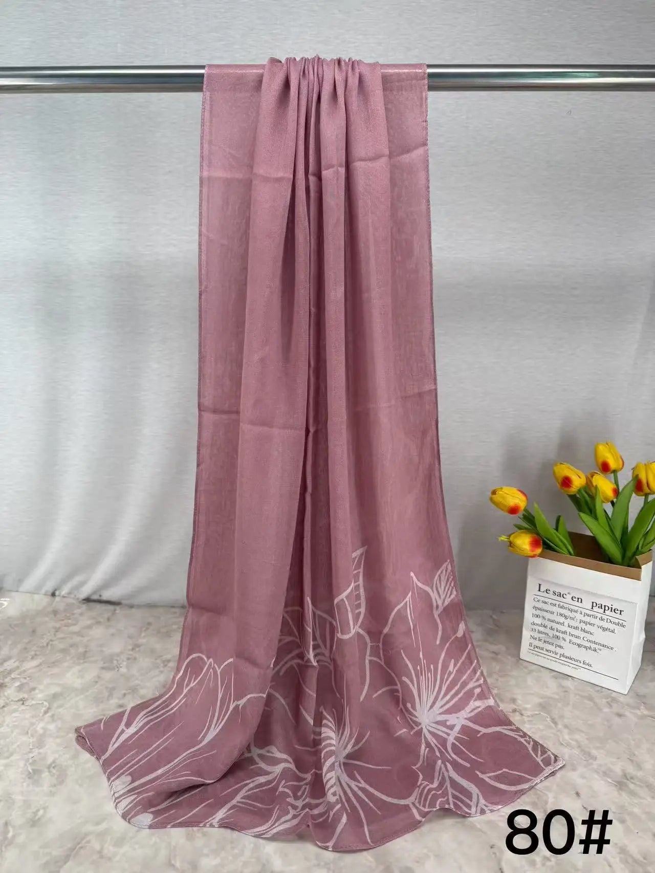 168colors Modal Print Hijab Scarf Premium Soft Breathable Muslim Fashion Headscarf Head Scarf Headwraps for Women Hijabs Turban