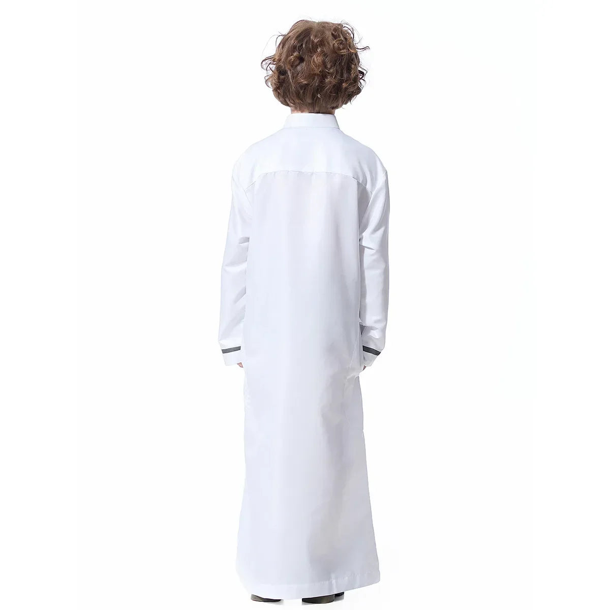 Muslim Saudi Arab Boys Robe Kids Abaya Kaftan Prayer Islam Ramadan Clothing Long Sleeve Thobe Middle East Teenage Dress Dubai