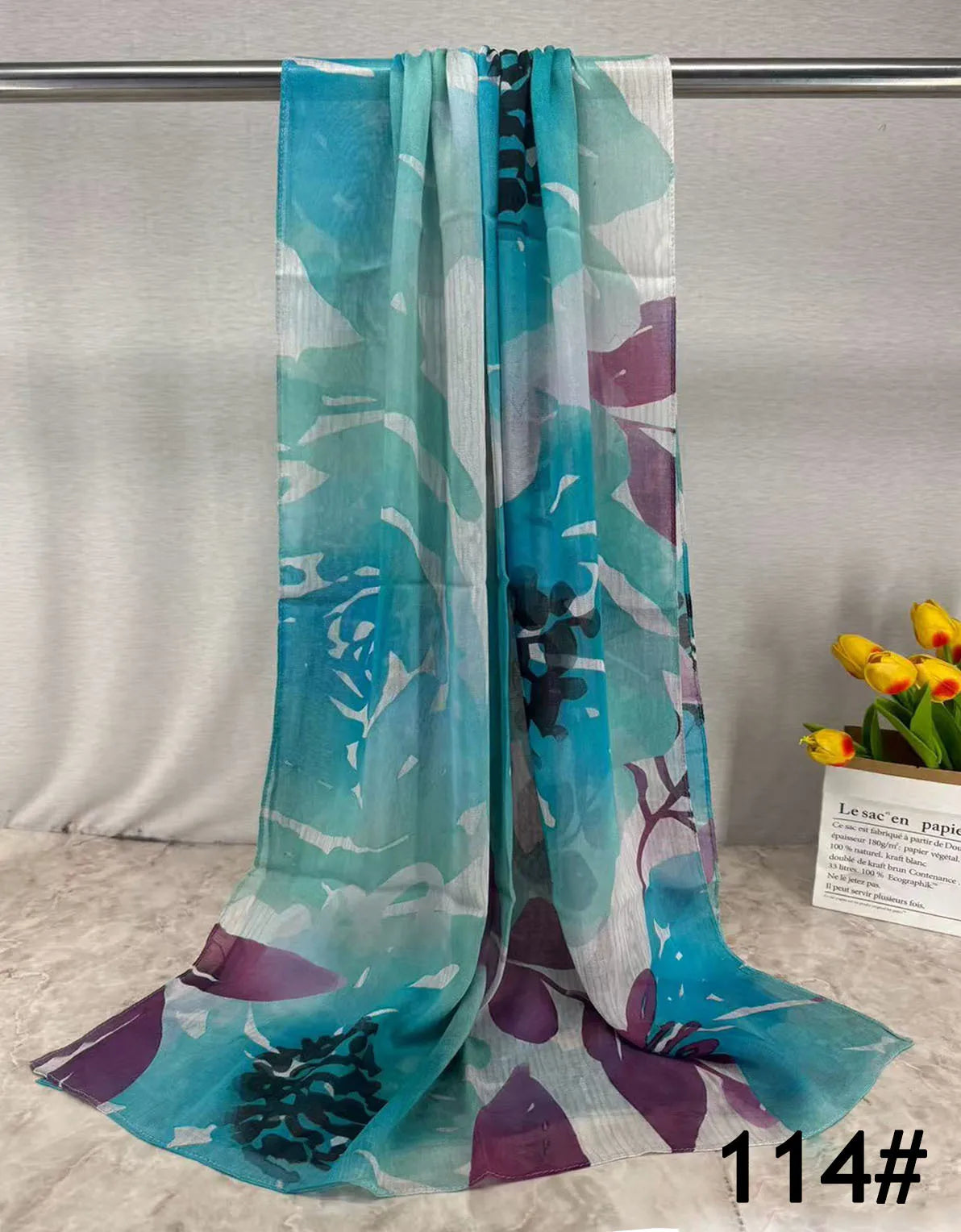 168colors Modal Print Hijab Scarf Premium Soft Breathable Muslim Fashion Headscarf Head Scarf Headwraps for Women Hijabs Turban