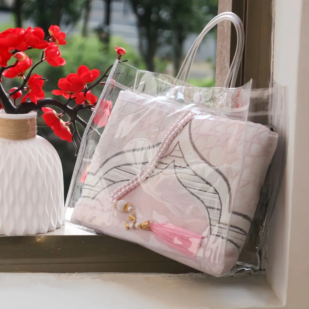 Muslim Prayer Rug and Beads with Portable Elegant Bag Soft Islamic Prayers Rug Islamic Gifts for Eid Ramadan,Travel Prayer Carpe