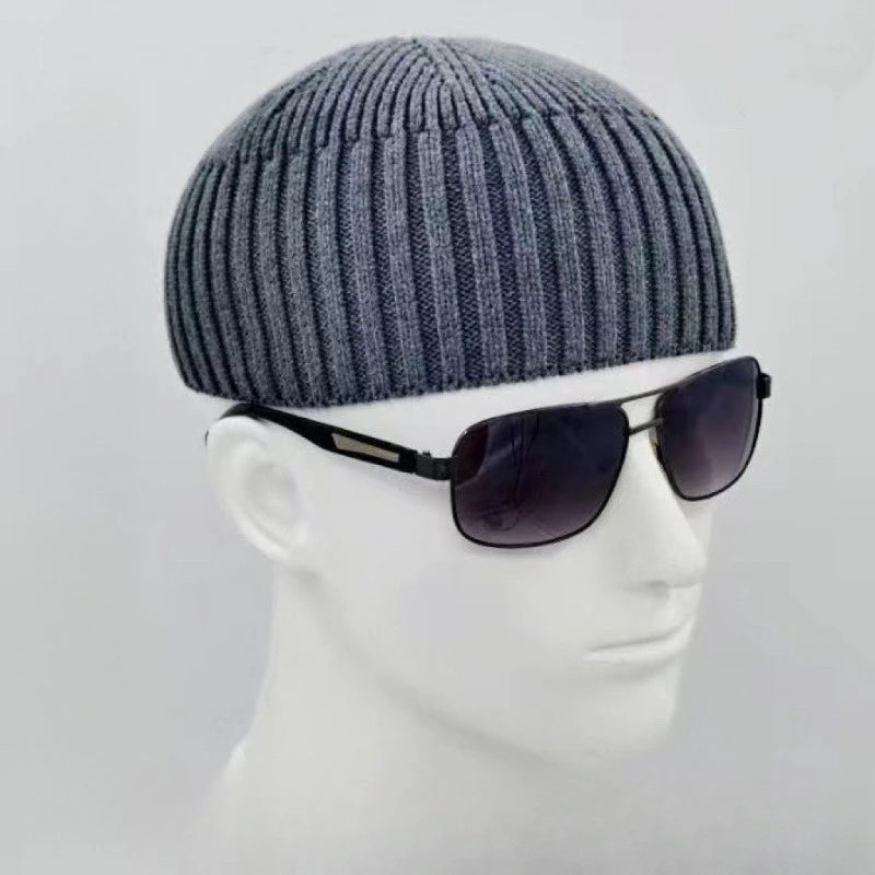 Muslim Hats for Men Pure Cotton Knitting Melon Hat Spring Winter Hijab Elegant High Strength Eid Ramadam Prayer Caps