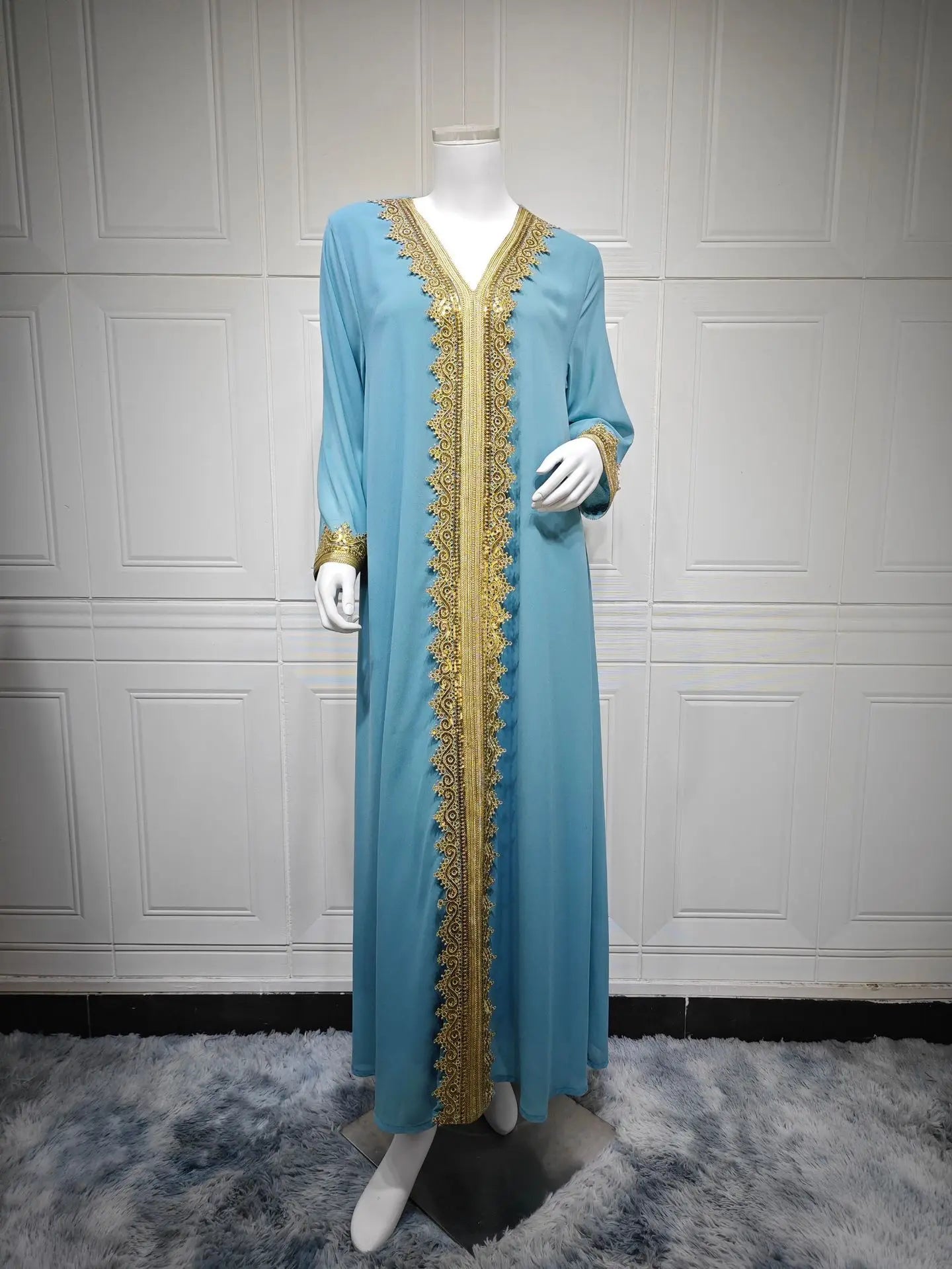 Dress for Women Kimono Dubai  Abaya Kaftan Islam Jalabiya Long Robe Vestidos