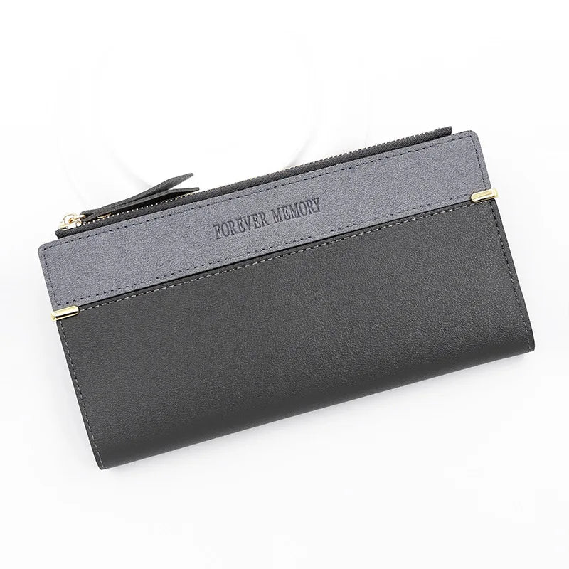 New Women Long Wallets Handbag Zipper Coin Pocket Female Purse Photo Holder Credit Card Holder Women's Clutch Wallet