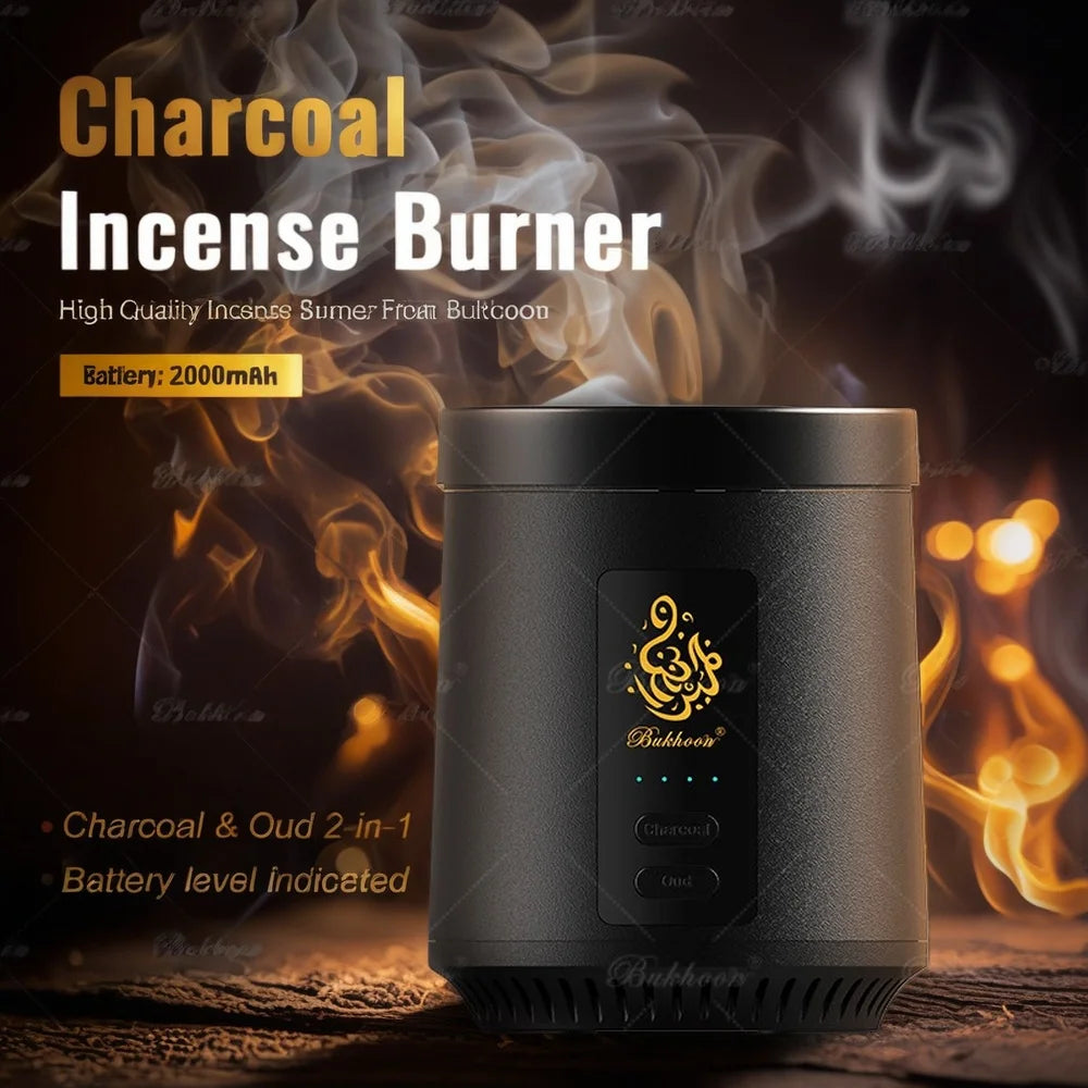ChuHan Arabic Electric Aroma Diffuser Comb And Car Incense Burner 2 in 1 Rechargeable Portable USB Type C Environment Aromatizer