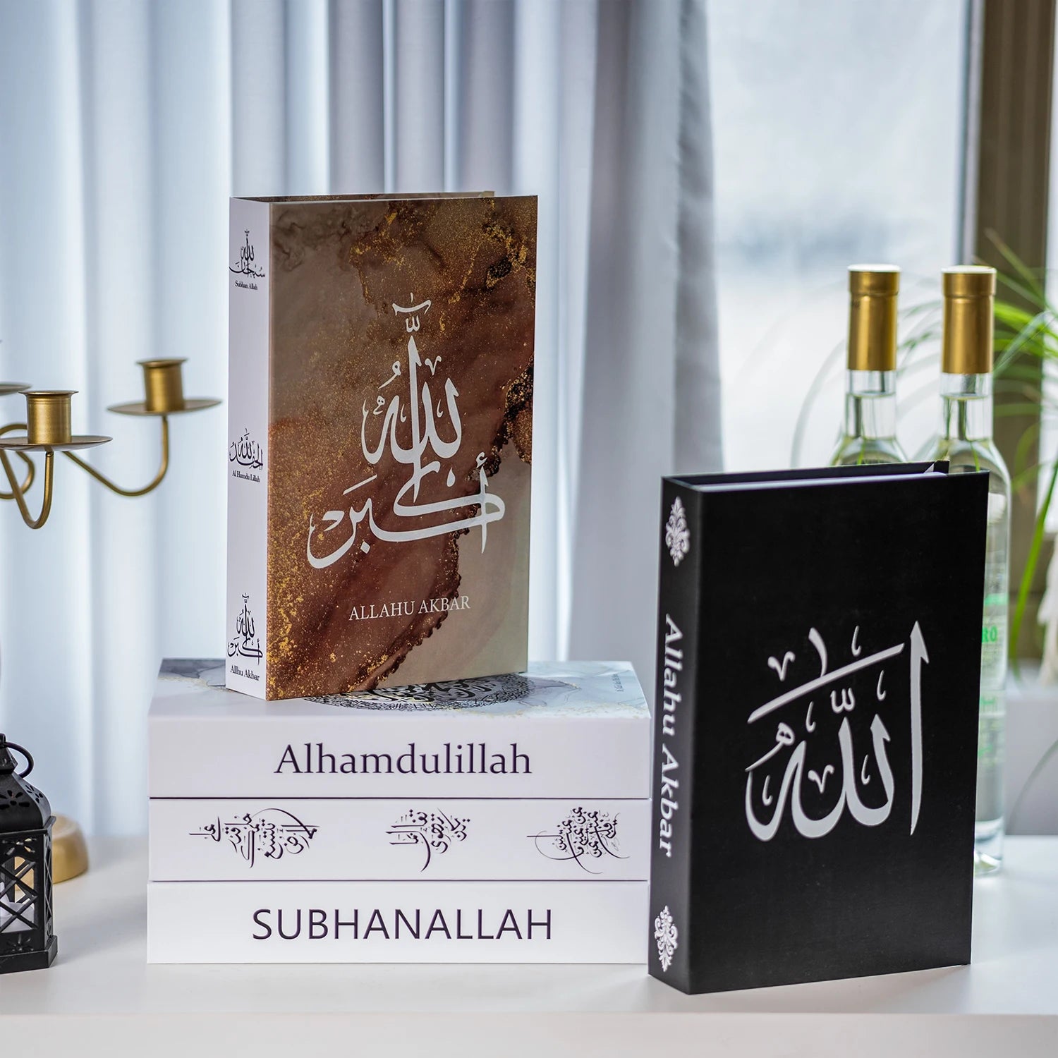 New Islamic Series Luxury Fake Books Home Decoration Remote Control Storage Box Coffee Table Fashion Home Decoration Accessories