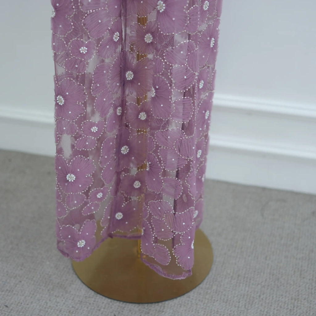 Eid Women Abaya Muslim Cardigan Dress Beading Flower Jalabiya Ramadan Vestidos Largos Islam Arab Long Robe Morocco Kaftan 2026